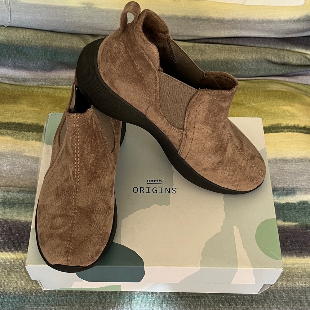 tan suede ankle boots